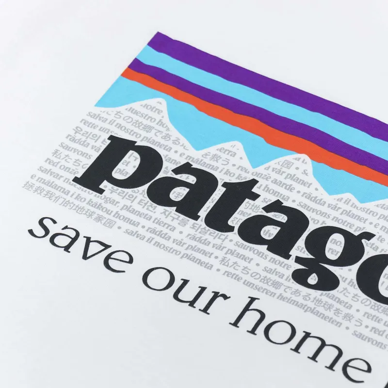 Patagonia P-6 Mission Organic T Shirt White-4