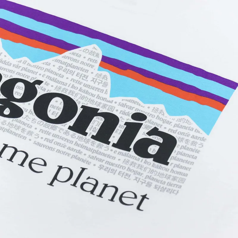 Patagonia P-6 Mission Organic T Shirt White-5