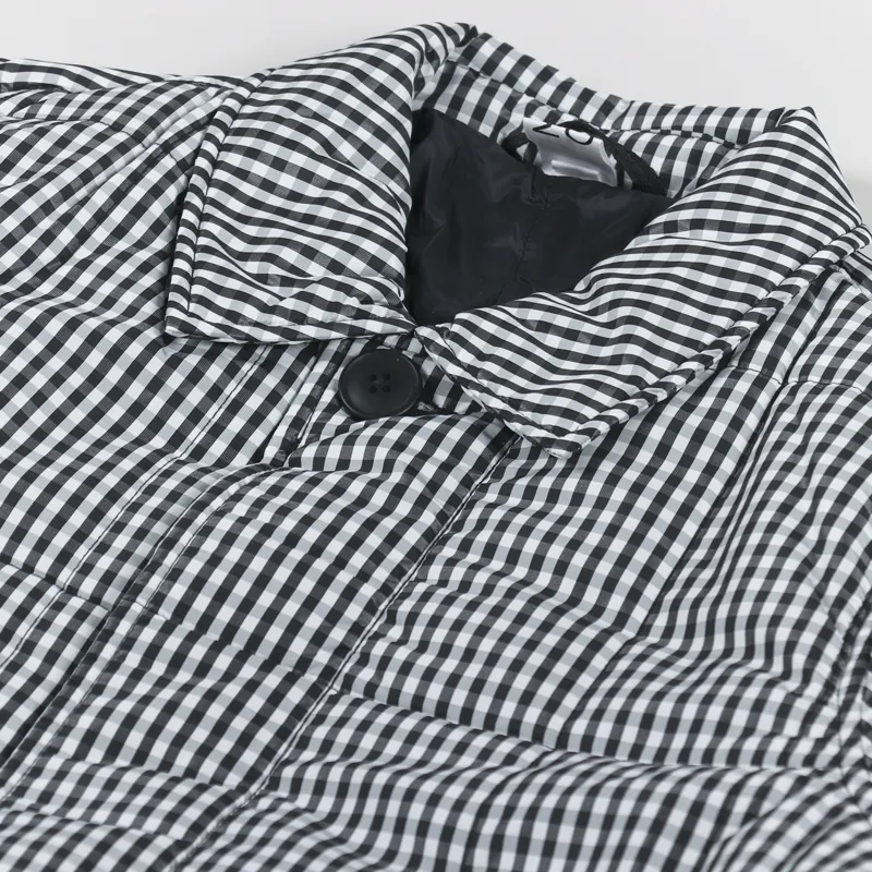 M.C Overalls Padded SB Mac Coat Black White Checked Jacket