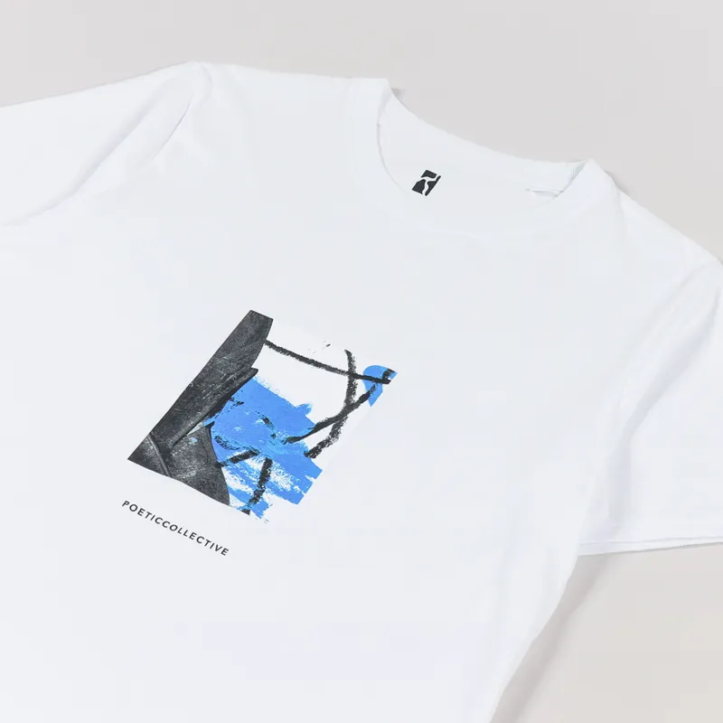 Poetic Collective Painting T Shirt White-2