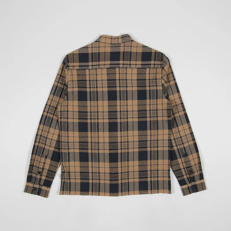 Folk Patch Shirt Tan Black Multicheck-1