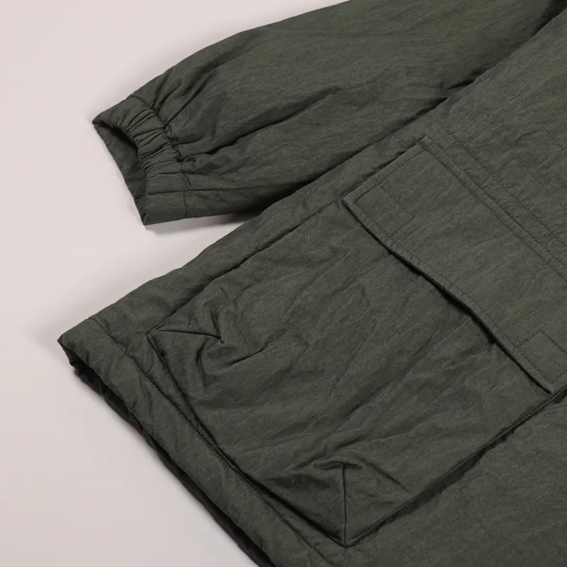 Universal Works Padded Short Parka Olive Washed-6