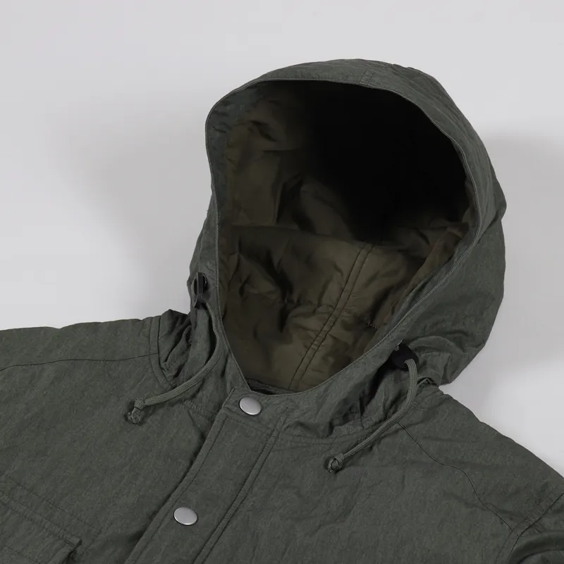 Universal Works Padded Short Parka Olive Washed-10