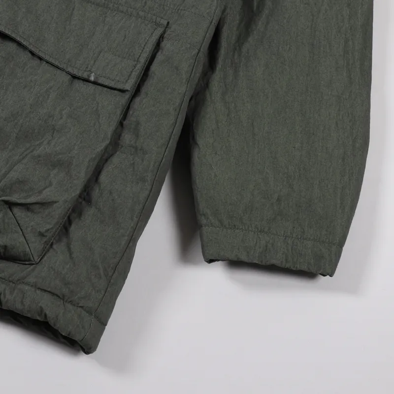 Universal Works Padded Short Parka Olive Washed-7
