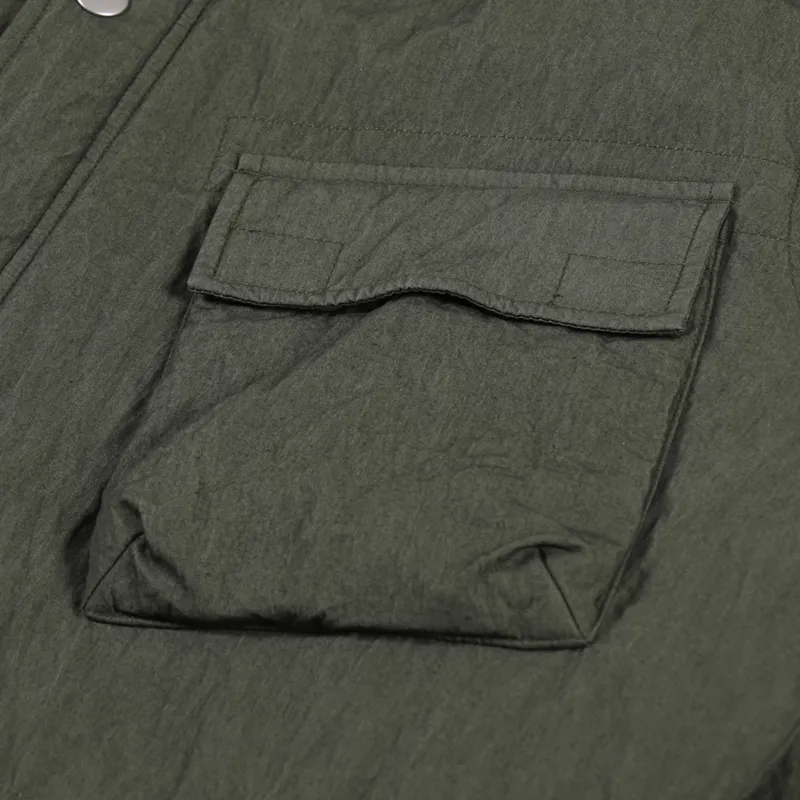 Universal Works Padded Short Parka Olive Washed-9