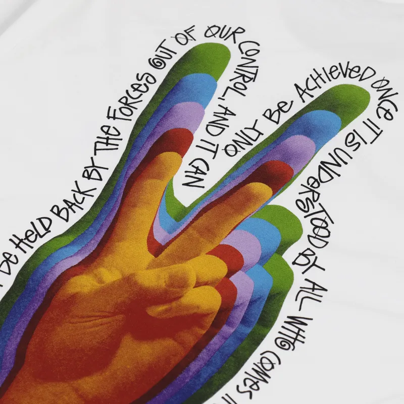 Stussy Peace Sign T Shirt White-6