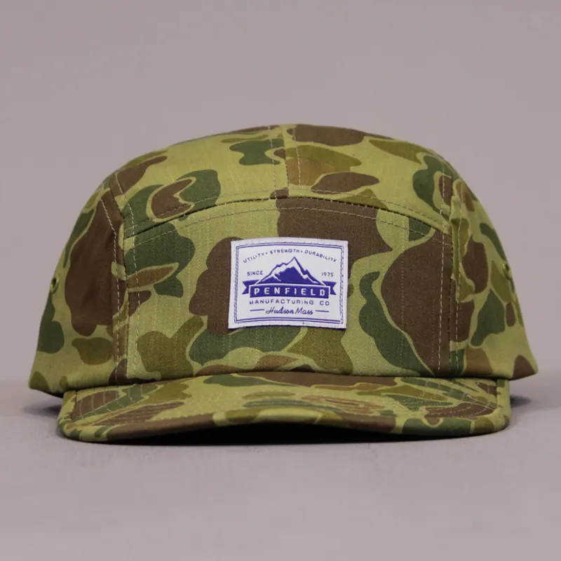 Penfield Casper Five Panel Cap - Printed Camo-1