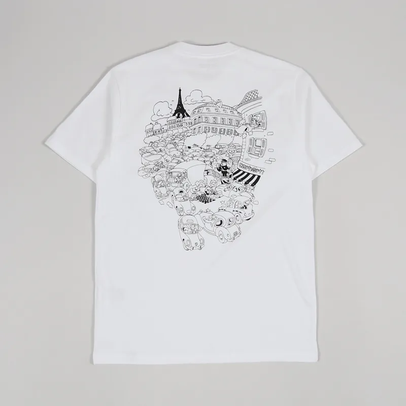 Carhartt WIP Picnic In Paris T Shirt White