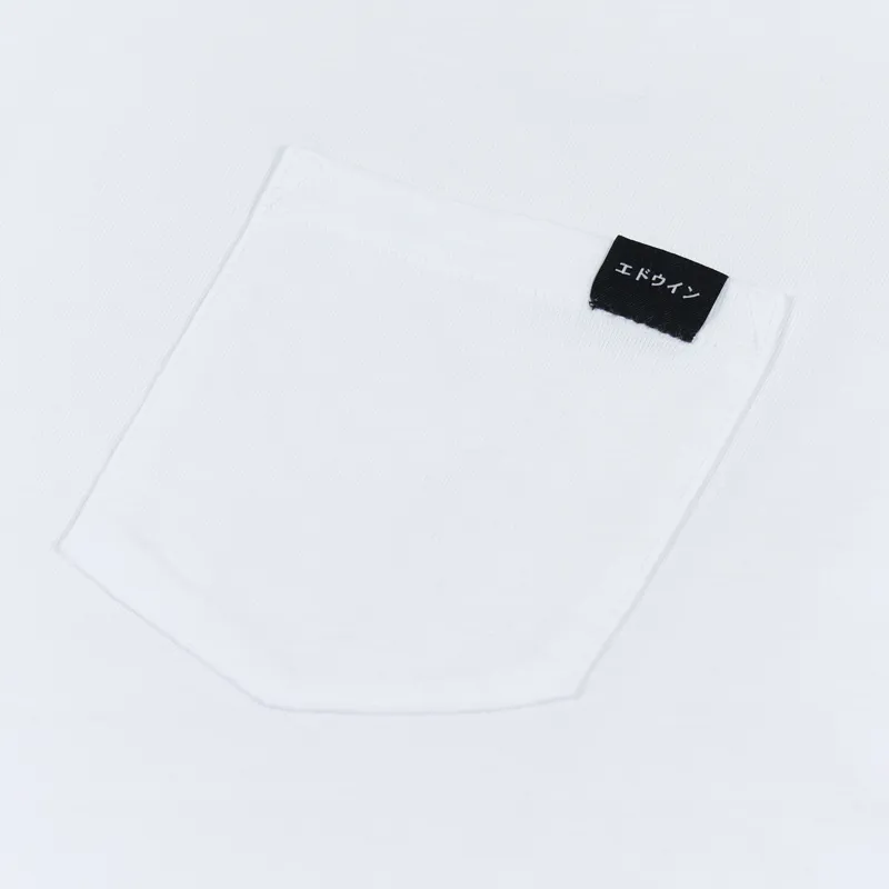 Edwin Pocket T Shirt White-1