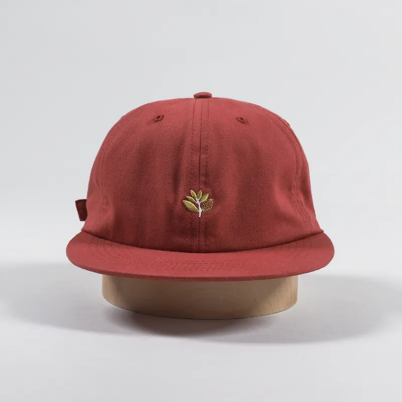 Magenta Plant 6 Panel Cap Red-2