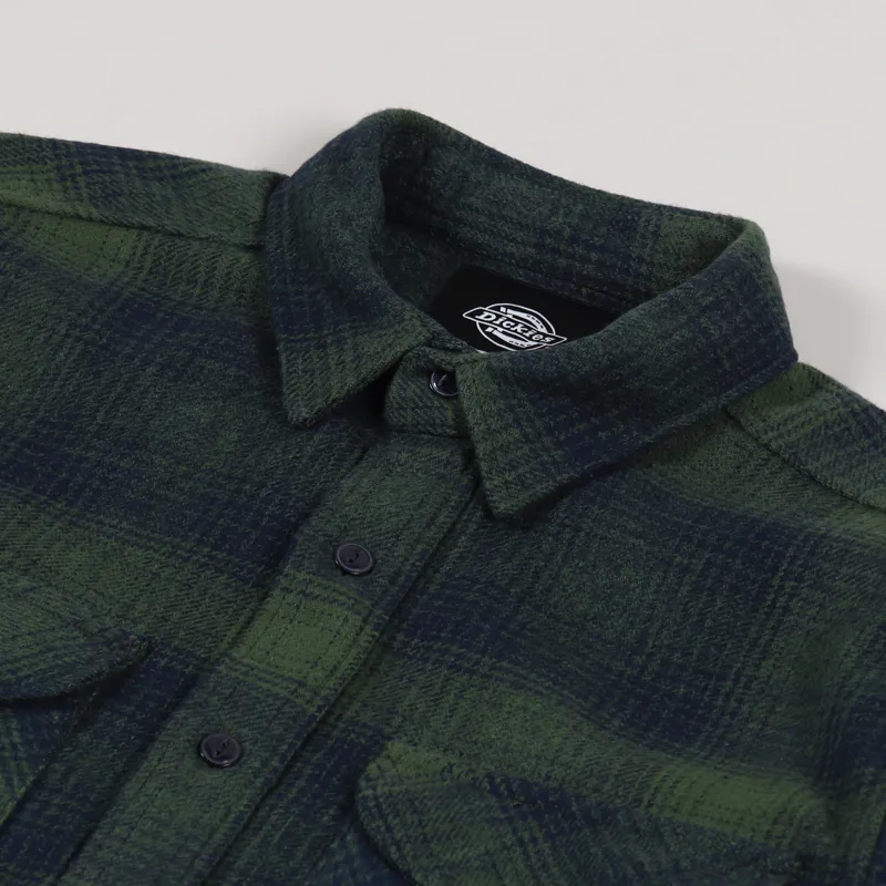 Dickies Plesent Hill Shirt Army Green-2