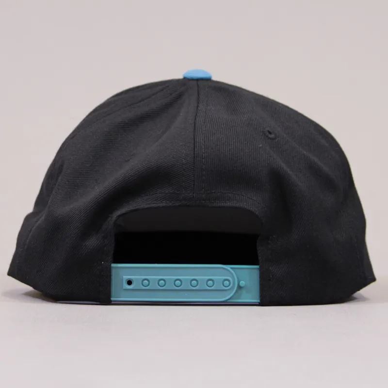 Obey Posse Snapback Cap - Black and Teal-3