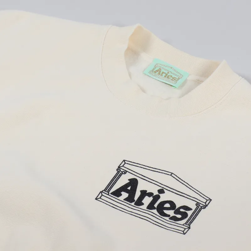 Aries Premium Temple Sweatshirt Alabaster-2