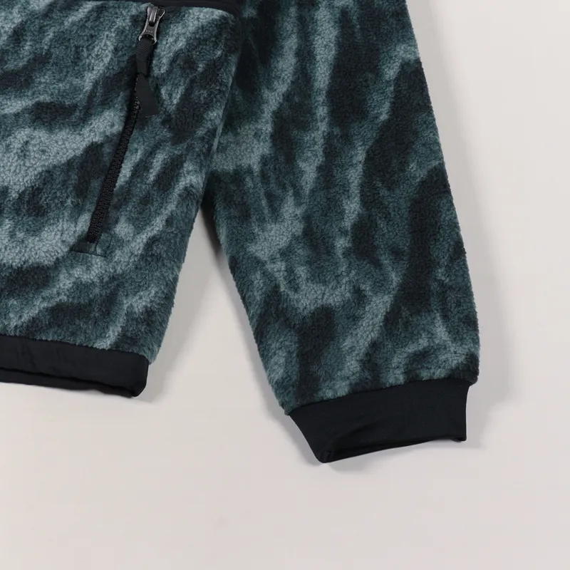 The North Face Denali 2 Fleece Jacket Balsam Green Wooden Tiger Print-5