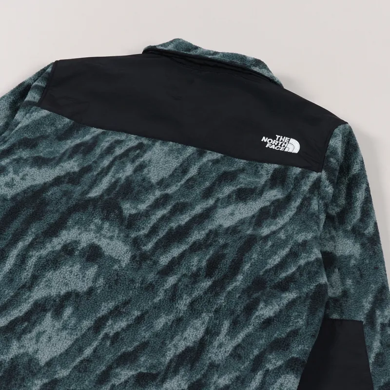 The North Face Denali 2 Fleece Jacket Balsam Green Wooden Tiger Print-4