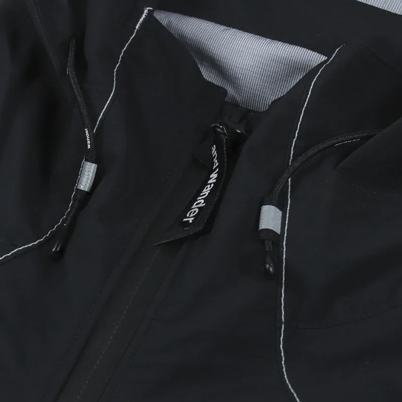 And Wander Pertex Shield Rain Jacket Black-7