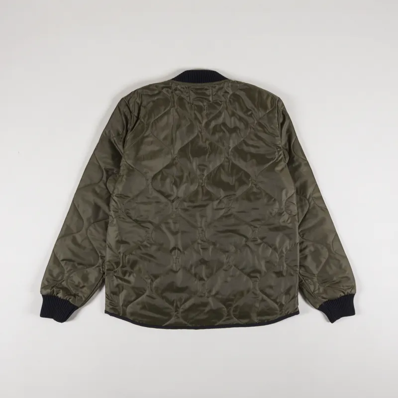 Eat Dust Quilted Nylon Jacket Khaki-1