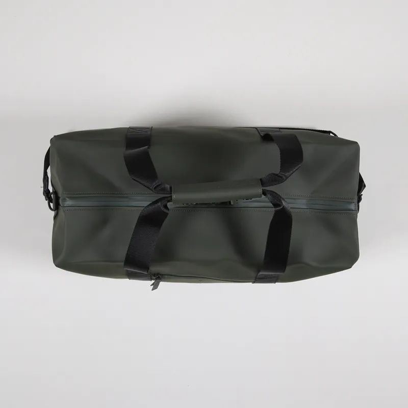 Rains Waterproof Mens Duffel Gym Bag Green Holdall Pack