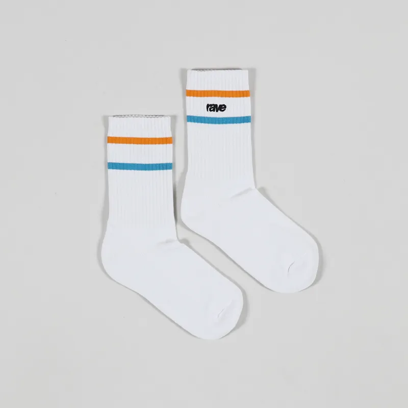 Rave Skateboards Socks White