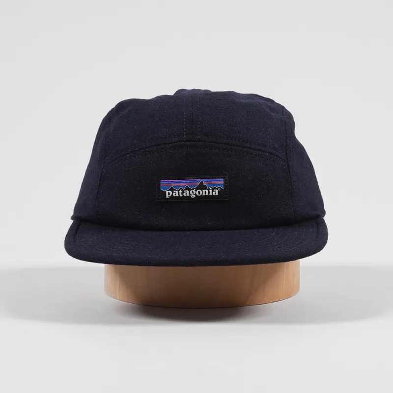 Navy Patagonia Mens Cap Patagonia Recycled Wool Cap Classic Navy