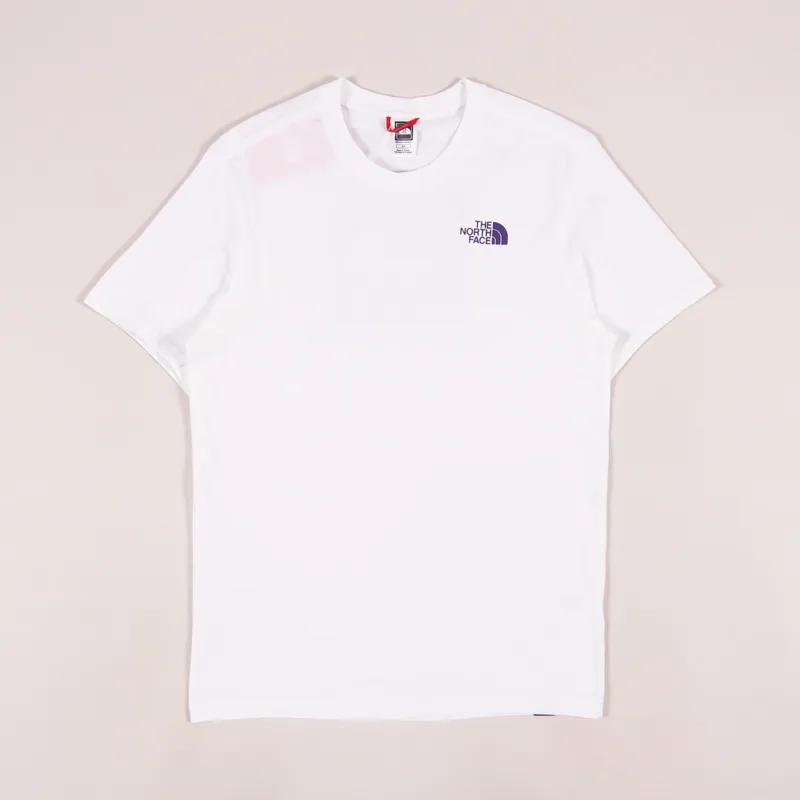 The North Face Red Box T Shirt White Purple-1