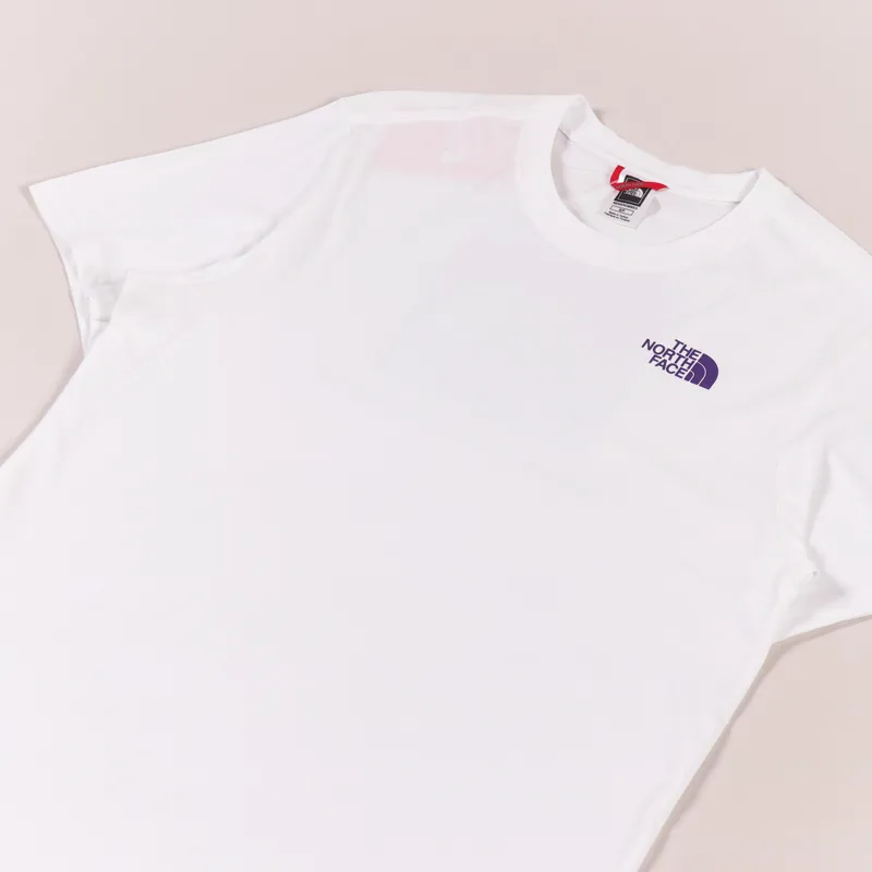 The North Face Red Box T Shirt White Purple-3