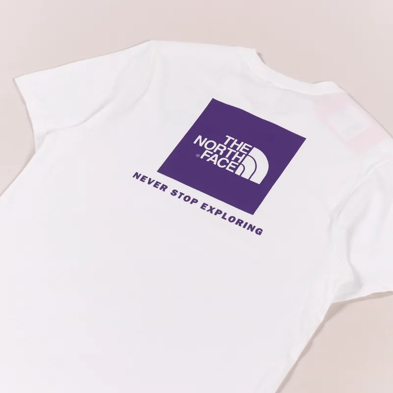 The North Face Red Box T Shirt White Purple-2
