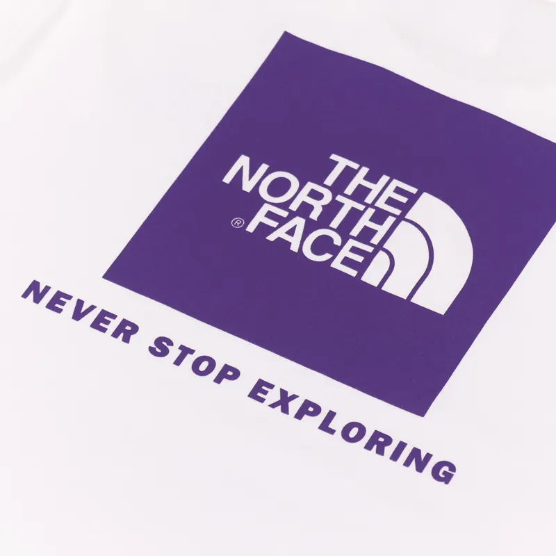 The North Face Red Box T Shirt White Purple-5