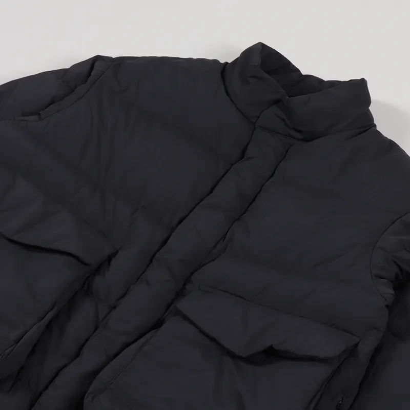 Snow Peak Recycled Nylon Ripstop Down Jacket Black-3