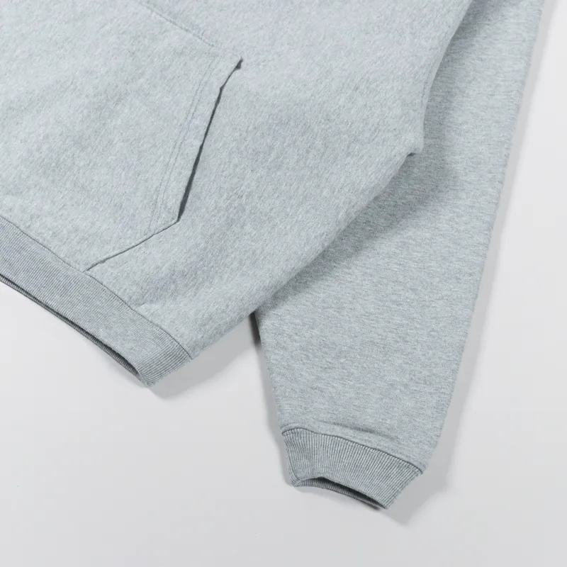 Stussy Relaxed Oversized Hoodie Grey Heather-4