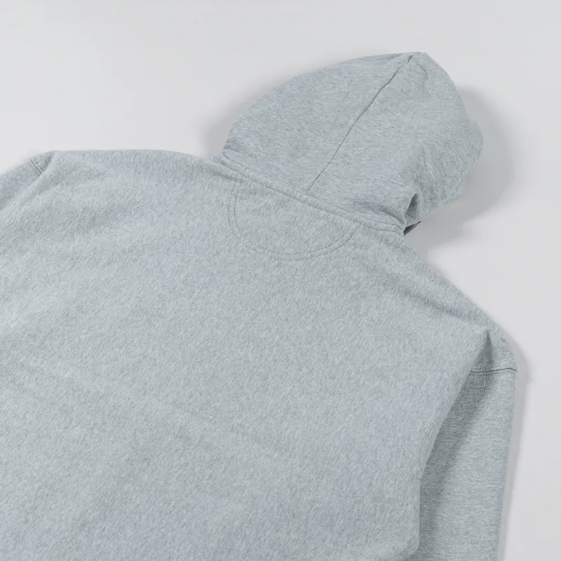 Stussy Relaxed Oversized Hoodie Grey Heather-3