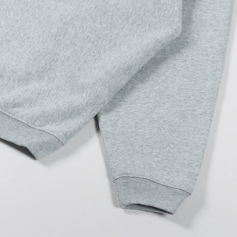Stussy Relaxed Oversized Hoodie Grey Heather-6