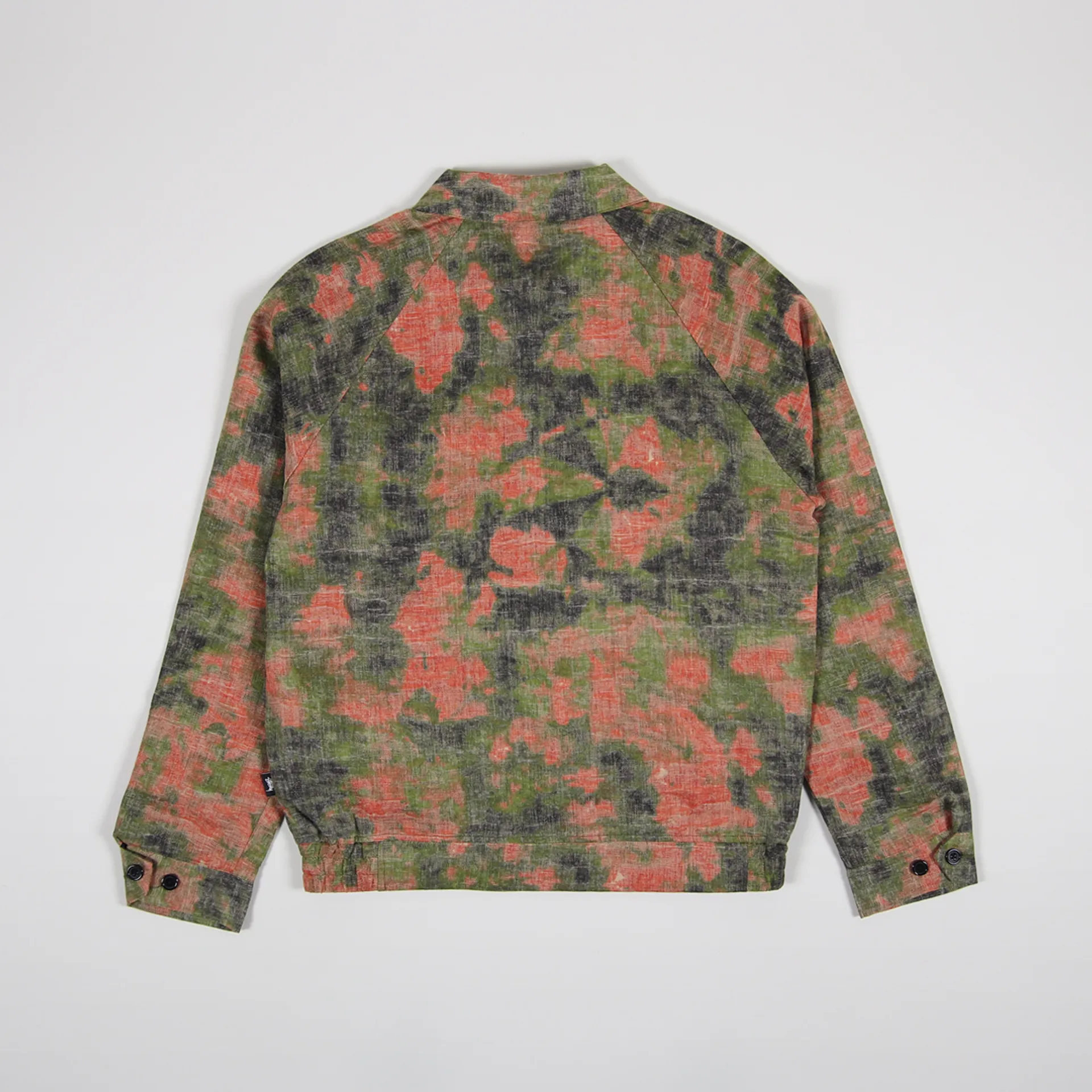 Stussy Mens Woven Reverse Jacquard Bryan Jacket Floral Brown