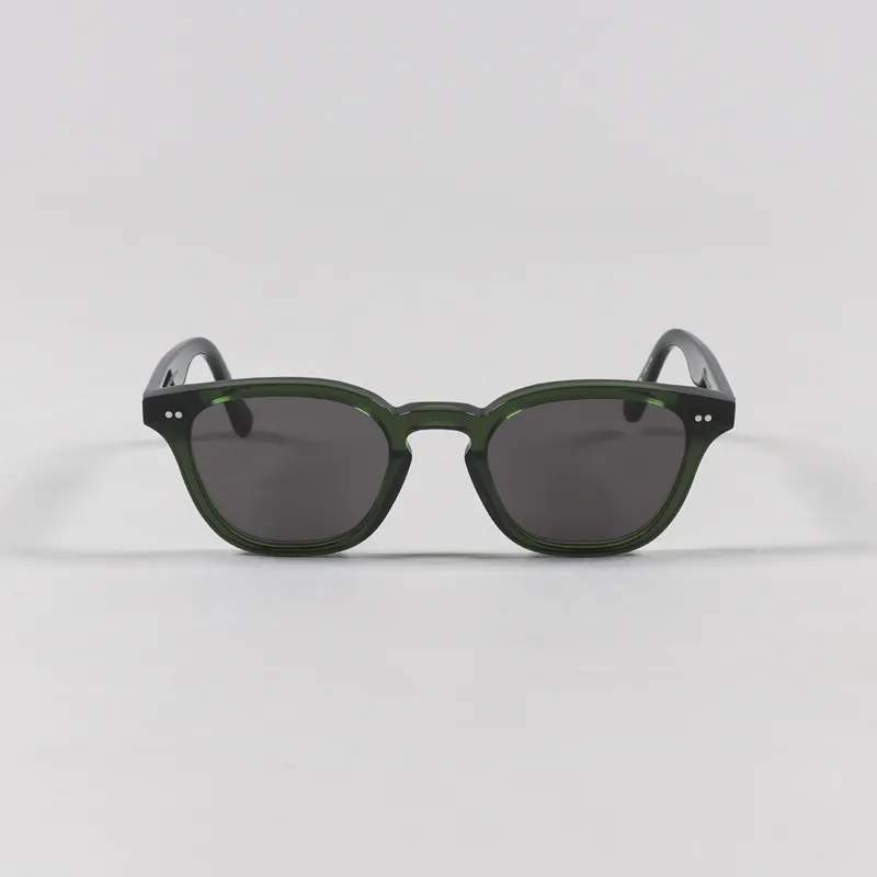 Monokel River Sunglasses Bottle Green Solid Grey-1