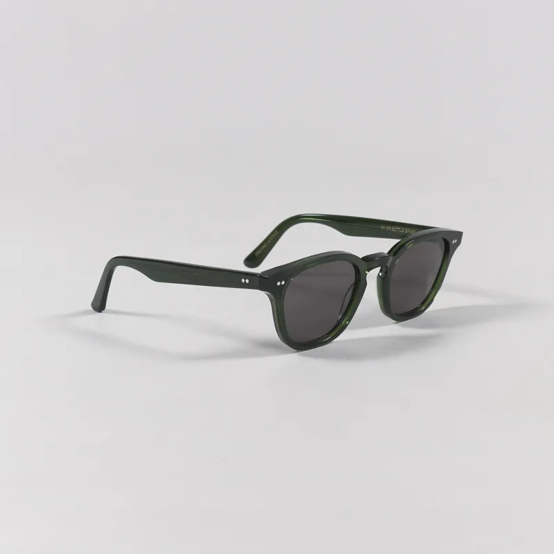 Monokel River Sunglasses Bottle Green Solid Grey-6
