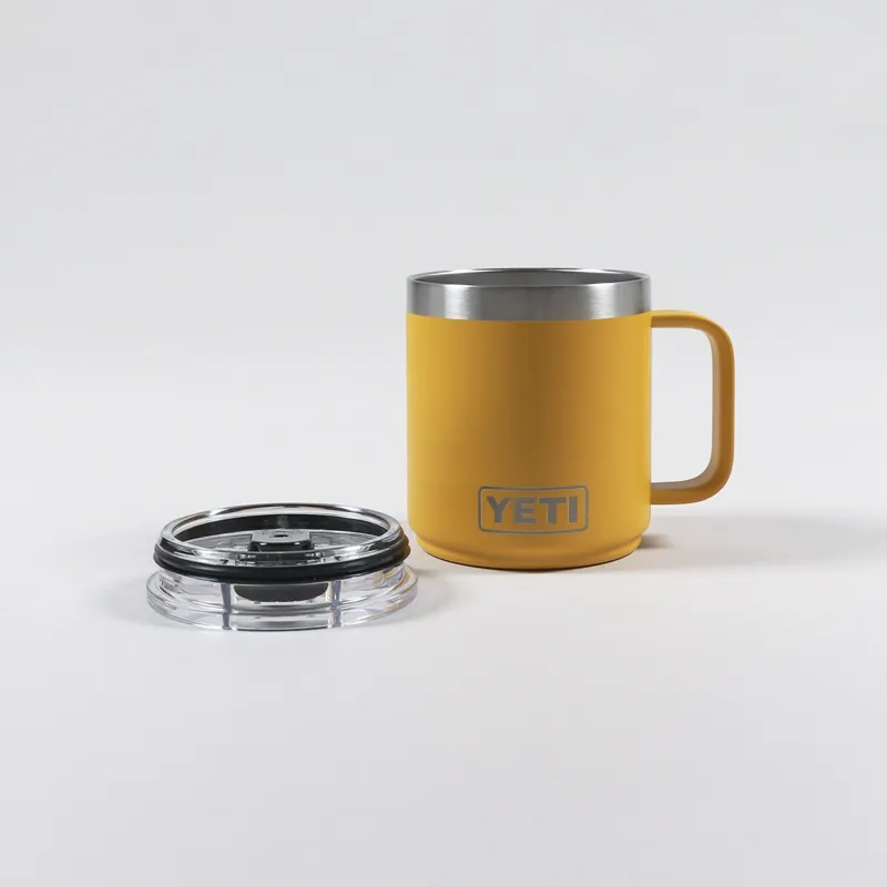 YETI Rambler 10oz Mug Alpine Yellow Magslider Lid-1