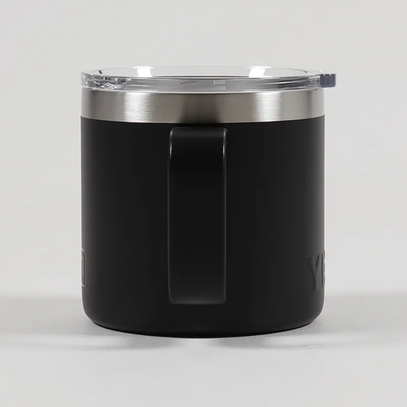 YETI Drinkware Rambler 14oz 400ml Travel Thermal Mug Black