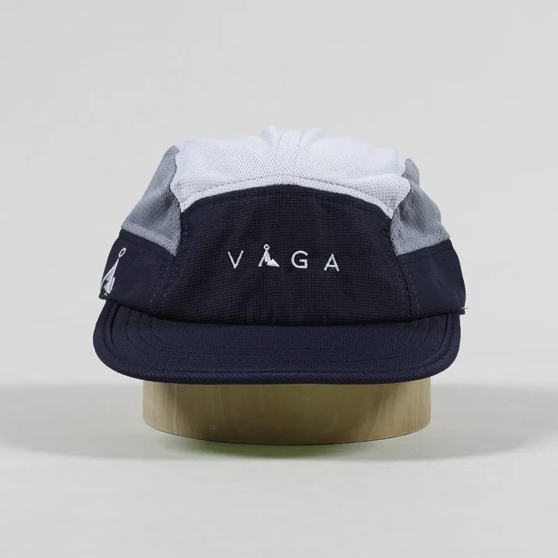 Vaga Logo Running Cap Navy Dusk Grey Ice Grey-2