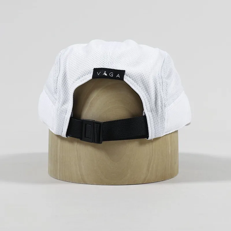 Vaga Sports Hat Mesh Logo Running Cap White Ice Grey