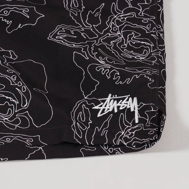 Stussy Roses Water Short Black-4