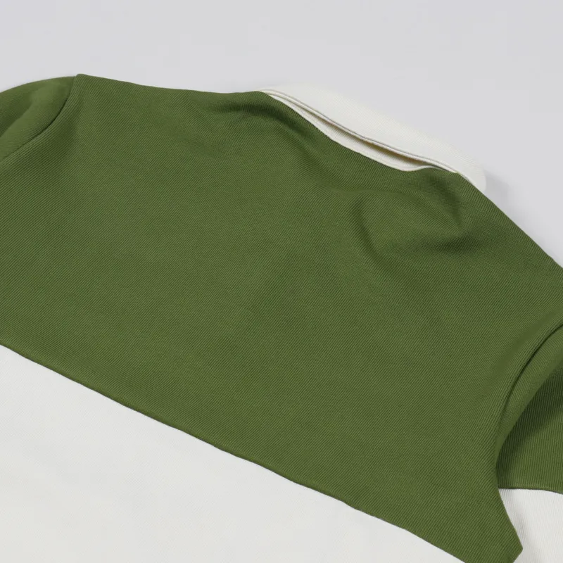 Alife Rugby Shirt Green Cream-3