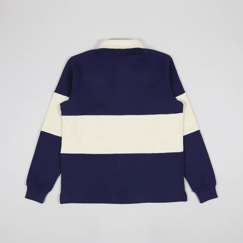 Alife Rugby Shirt Navy Cream-1