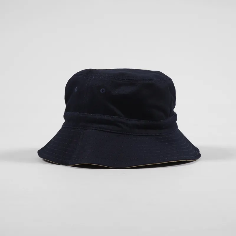 Gramicci Reversible Hat Chino Double Navy-3
