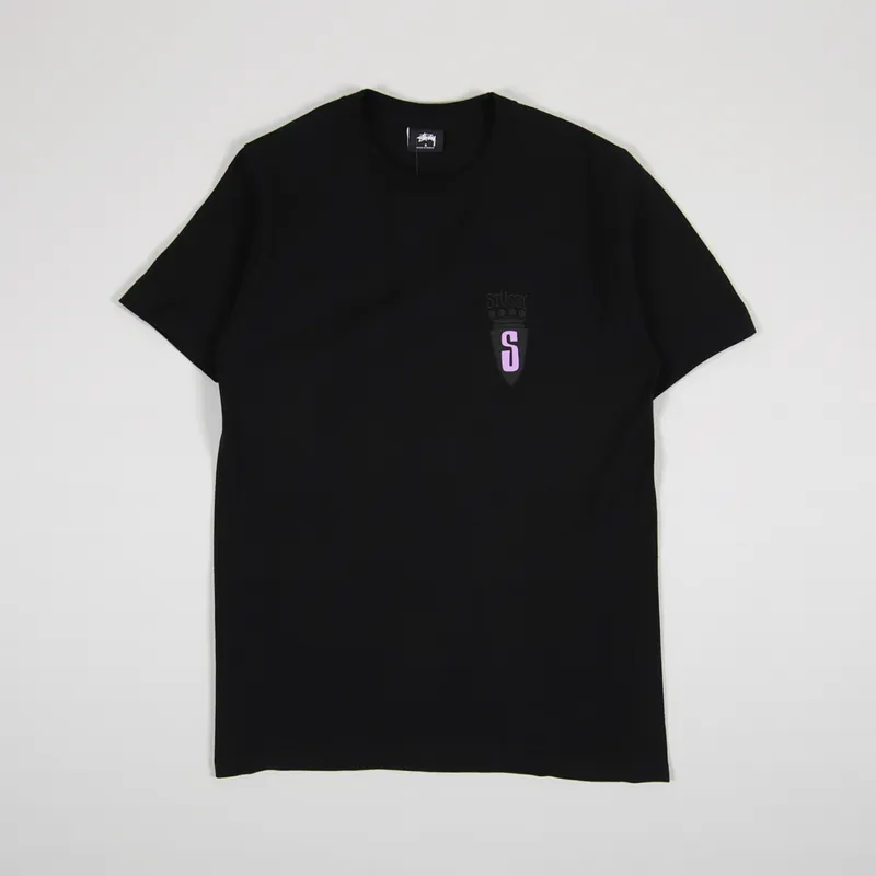 Stussy S Crest T Shirt Black-1