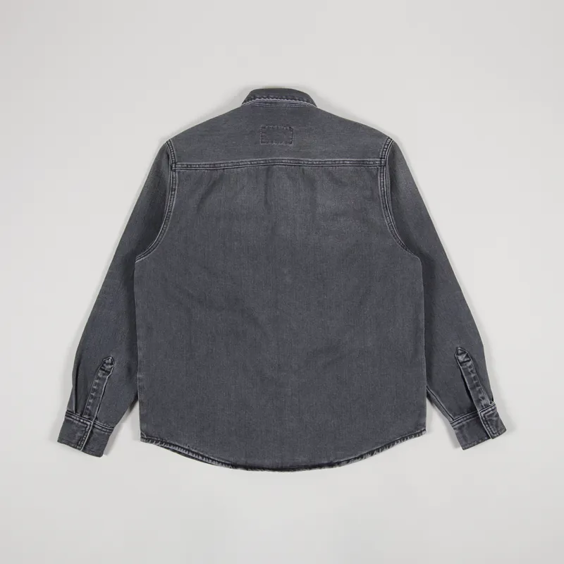 Carhartt WIP Salinac Shirt Jac Black Worn Bleached-2