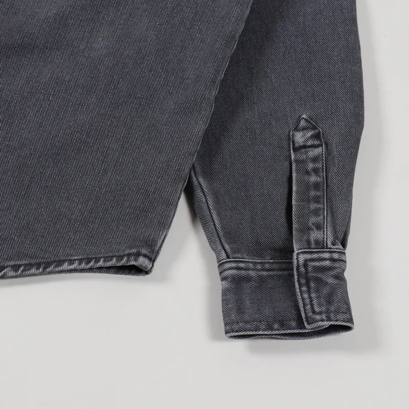 Carhartt WIP Salinac Shirt Jac Black Worn Bleached-6