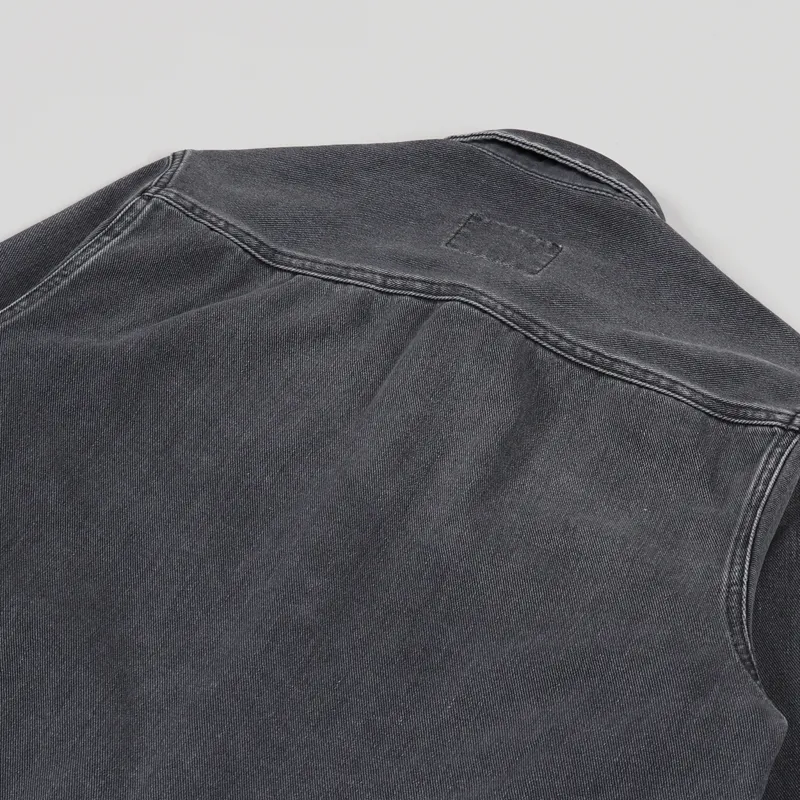 Carhartt WIP Salinac Shirt Jac Black Worn Bleached-5