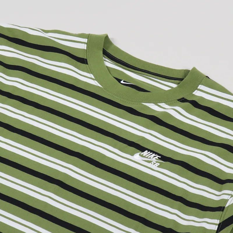 Nike SB AOP Stripe T Shirt Forest Green-1