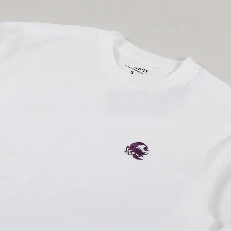 Carhartt WIP Scorpions C T Shirt White Boysenberry-3