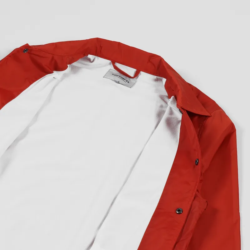Carhartt WIP Script Coach Jacket Brick Orange Black-4